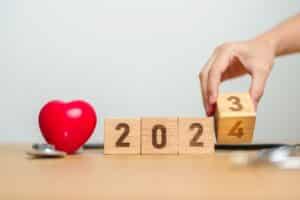 2024 Happy New Year for health care, Insurance,